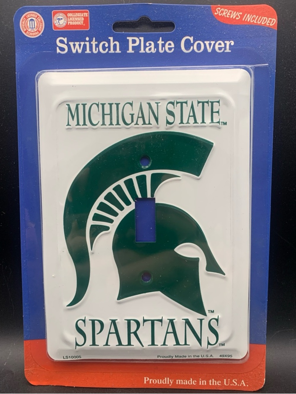 New Light Switch Plate SIgn Michigan State Spartans Officially Licensed